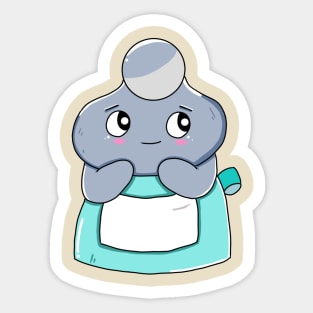 Light Blue Pebble Sticker